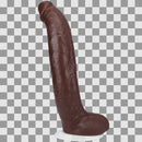 Brickzilla - Dildo ULTRASKYN réaliste - 13 / 33 cm - Chocolat