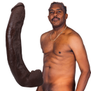 Dredd - Dildo ULTRASKYN réaliste - 13,5 / 34 cm - Chocolat