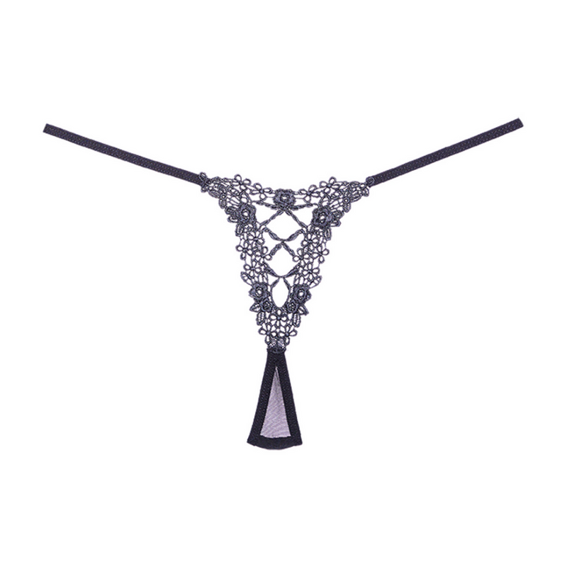 Mesh Thong - One Size - Black