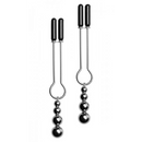 Set de pinces décoratives pour mamelons avec perles triples