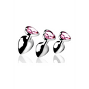 Set de plugs anaux Pink Heart - 3 pièces