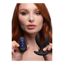 Electro-Spread - Plug anal en silicone vibrant et E-Stim