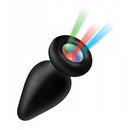 Plug anal en silicone lumineux - Medium
