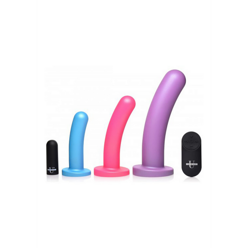 Trois Piques - Ensemble de Dildos en Silicone Vibrants avec Télécommande