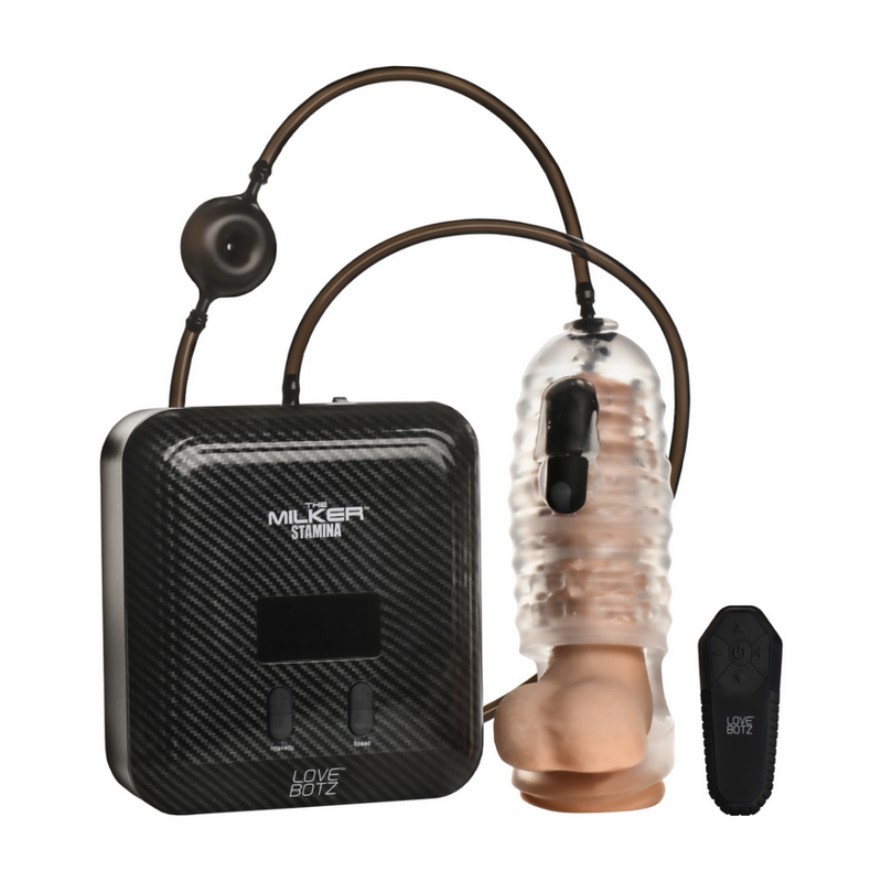 Le Milker Stamina - Stroker automatique à vibration et aspiration - Transparent