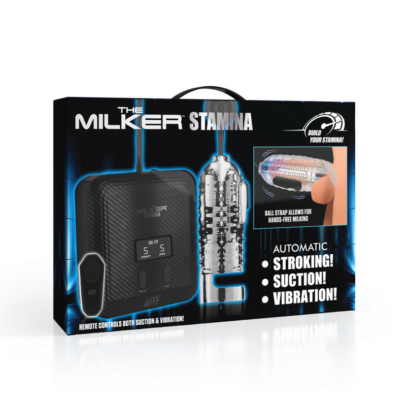 Le Milker Stamina - Stroker automatique à vibration et aspiration - Transparent