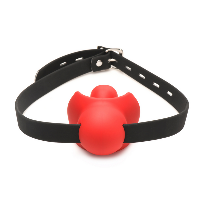 Gag Order - Boucle en silicone extrême - Rouge