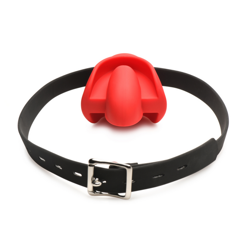 Gag Order - Boucle en silicone extrême - Rouge