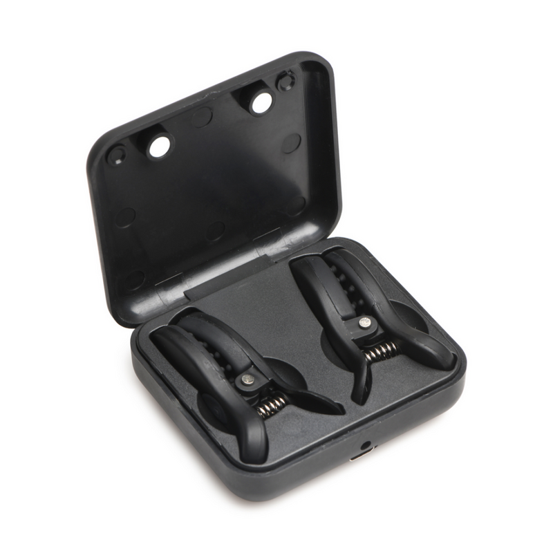 Dark Grip - Pinzas Vibradoras para Pezones - Negro