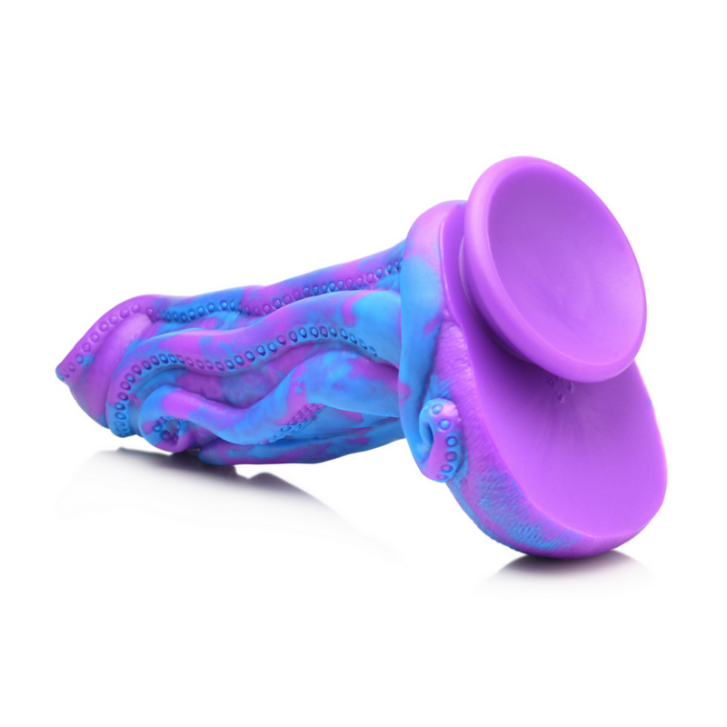 Octophallus - Dildo de Silicona - Púrpura/Azul