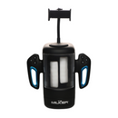 Cyber Milker - Masturbateur vibrant et stimulant avec support pour téléphone - Transparent/Noir