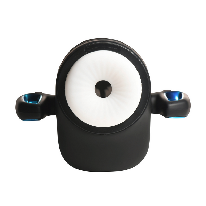 Cyber Milker - Masturbateur vibrant et stimulant avec support pour téléphone - Transparent/Noir