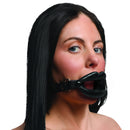 Lèvres Juteuses - Gag en Silicone à Bouche Ouverte - Noir