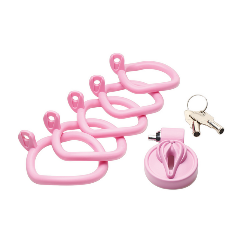 Pussificación - Jaula de Castidad Vulvar - Rosa