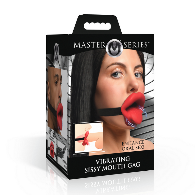 Sissy - Gag Vibrador de Boca - Rojo