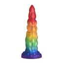 Magic Rider - Dildo en silicone licorne - Arc-en-ciel