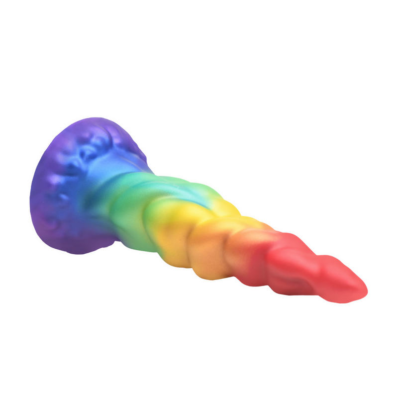 Magic Rider - Dildo de Silicona Unicornio - Arcoíris