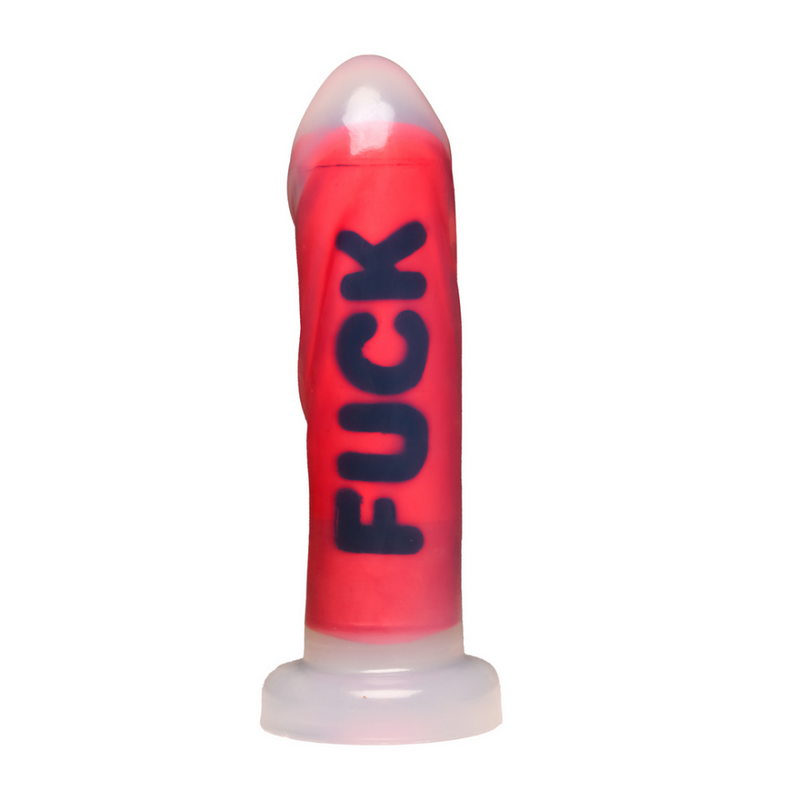 FUCK - Dildo de silicona - Rojo