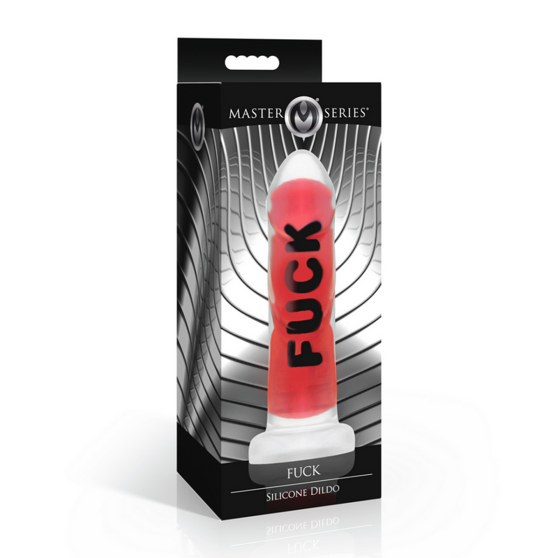 FUCK - Dildo de silicona - Rojo