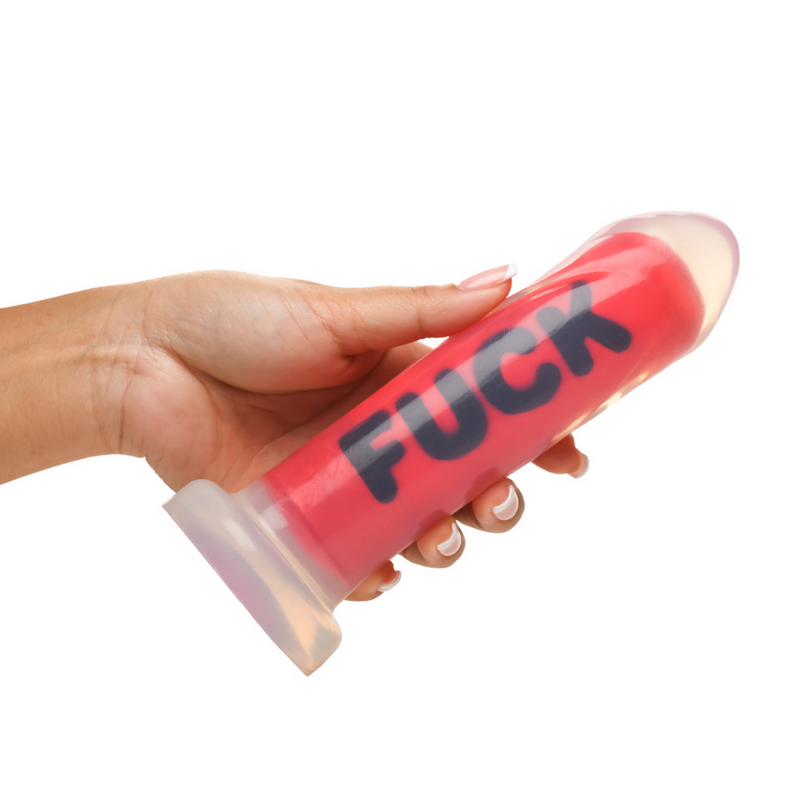 FUCK - Dildo de silicona - Rojo