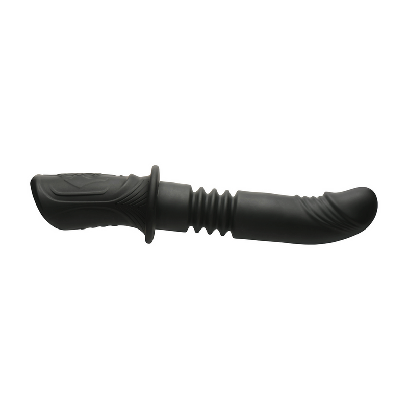 Power Thrust - Vibrador de Silicona con Movimiento de Empuje - Negro