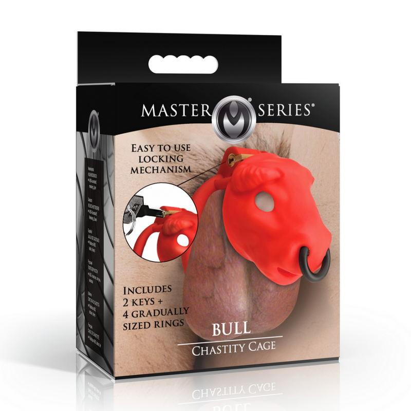 Bull - Jaula de Castidad - Roja