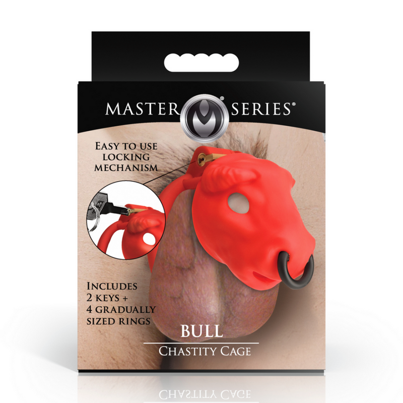 Bull - Jaula de Castidad - Roja