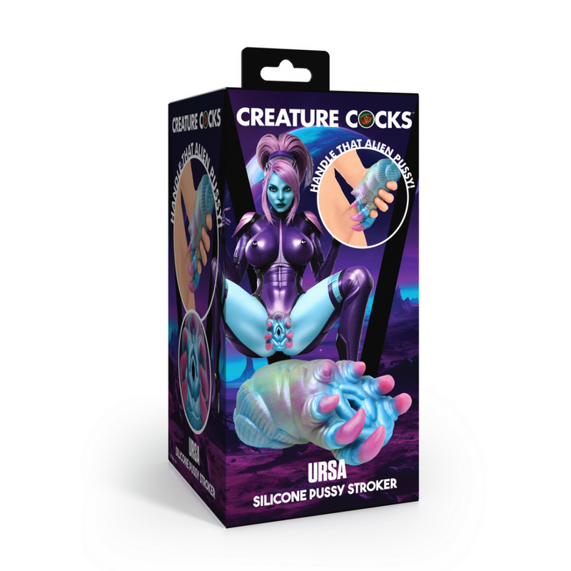 Ursa - Masturbateur en silicone - Bleu/Violet