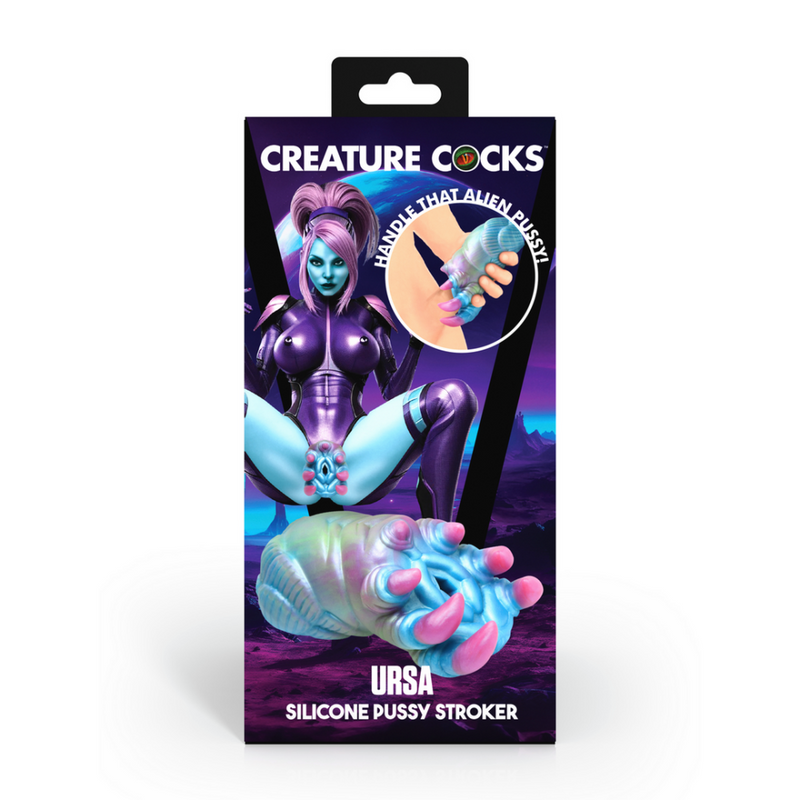 Ursa - Masturbateur en silicone - Bleu/Violet