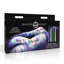 Bougies goutte à goutte réactives aux UV Glow Wax - Ensemble de 4 - Multicolore