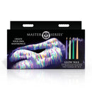 Bougies goutte à goutte réactives aux UV Glow Wax - Ensemble de 4 - Multicolore