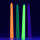 Bougies goutte à goutte réactives aux UV Glow Wax - Ensemble de 4 - Multicolore