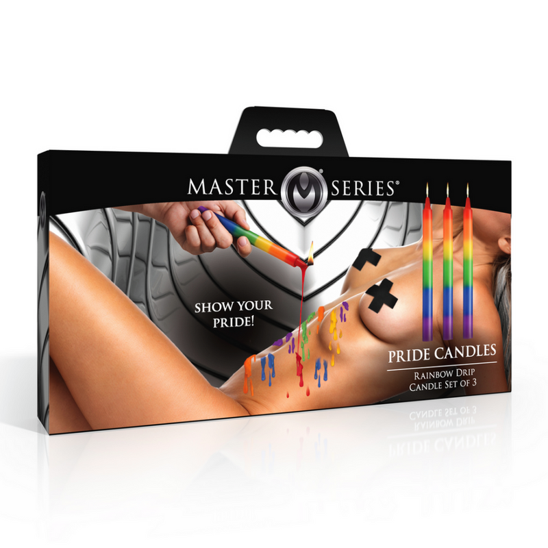 Pride Candles - Juego de 3 Velas Goteantes - Arcoíris