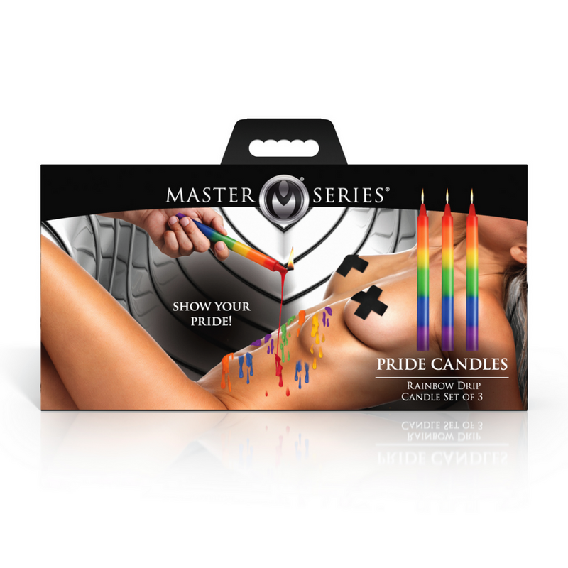 Pride Candles - Juego de 3 Velas Goteantes - Arcoíris