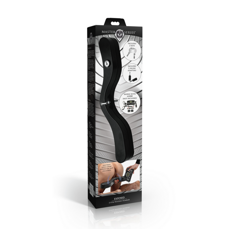 Exposed - E-Stim Humblador de Madera - Negro