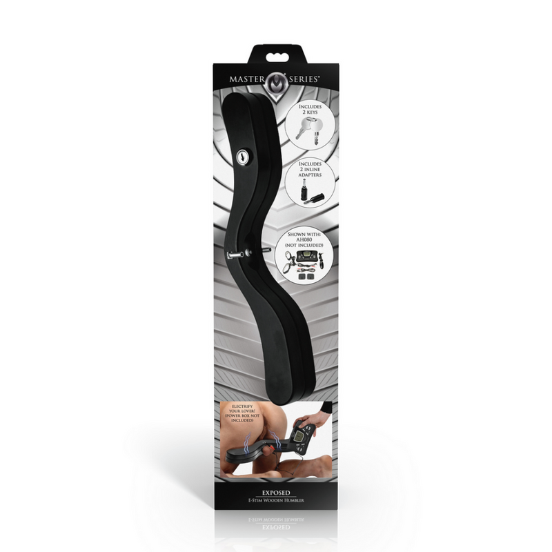 Exposed - E-Stim Humblador de Madera - Negro
