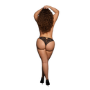 Claire - Culotte en dentelle élastique avec détails dorés - Grande taille