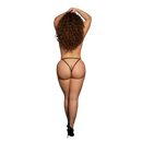 Aimé - Brief with Open Crotch and Buttock, Adjustable Slider and Golden Details - Plus Size