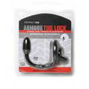 Armor Tug Lock - Cockring avec sangle pour testicules et plug anal - Petit