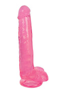 Slim Stick Cherry Ice - Dildo avec boules - 8 / 20,5 cm