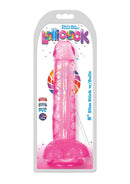 Slim Stick Cherry Ice - Dildo avec boules - 8 / 20,5 cm