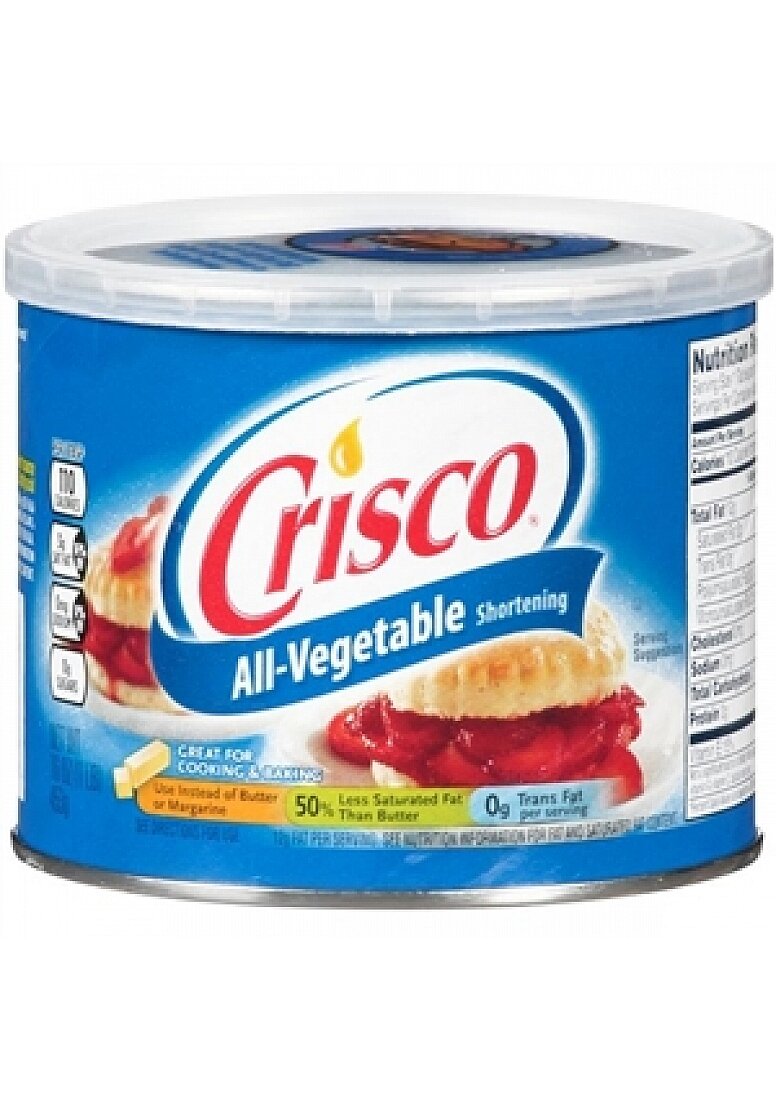 Pack de 12 de shortening tout-végétal - 16 oz / 453 gr