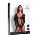 Mollie - Body en PVC sans entrejambe - Taille unique - Noir