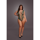 Body V à col en V avec panneaux opaques - Taille reine