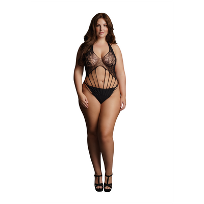 Body en dentelle à bretelles - Grande taille