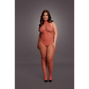 Bodystocking en résille et dentelle - Taille reine