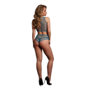 Ensemble de soutien-gorge à trou de serrure Duo Net - Taille unique