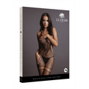 Bodystocking en résille à col montant - Taille unique