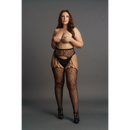 Collants à Jarretelles Léopard - Grande Taille