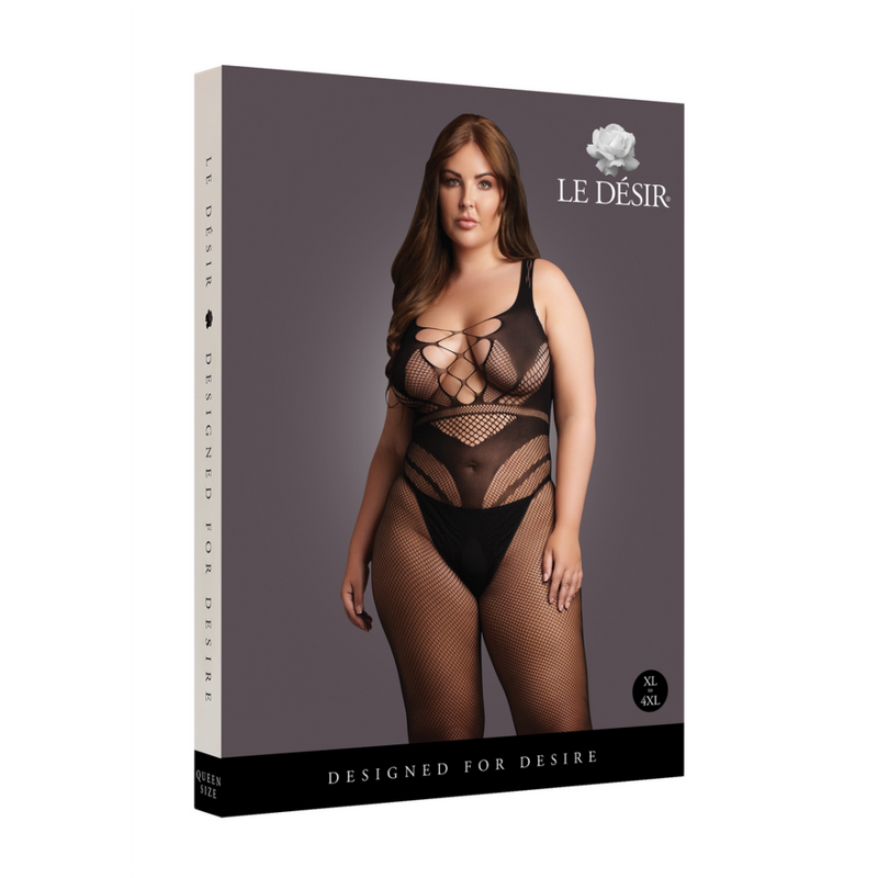 Bodystocking avec Lignes Accentuees - OSX - Noir